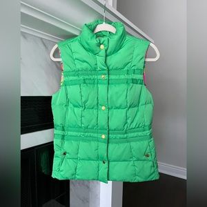 Lilly Pulitzer Kate Puffer Vest, Small, Green